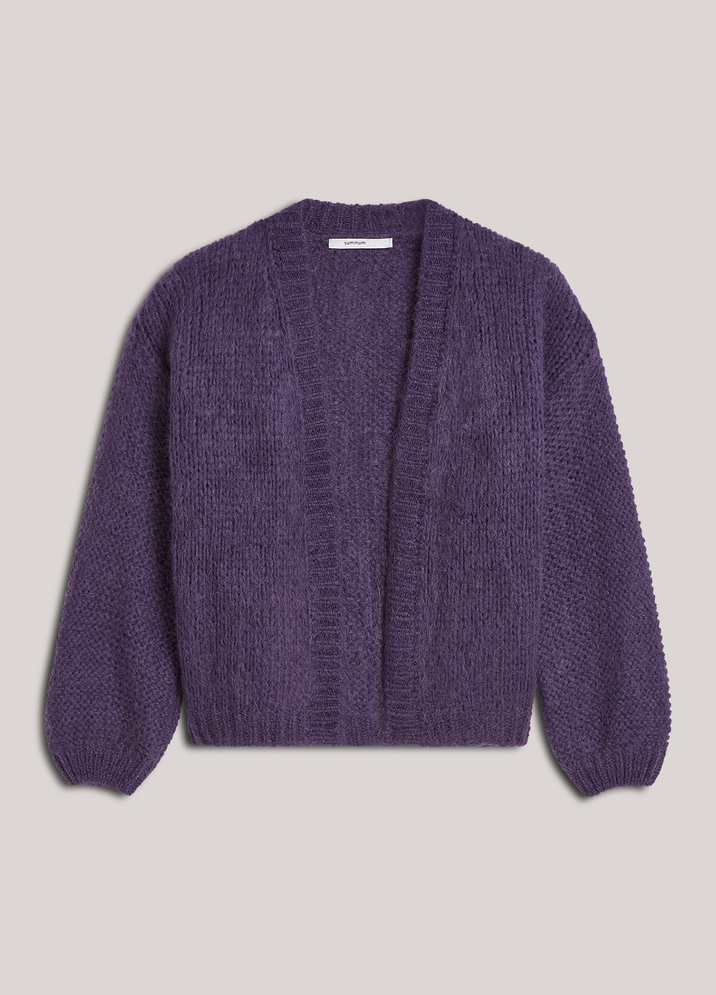 Oversized open cardigan