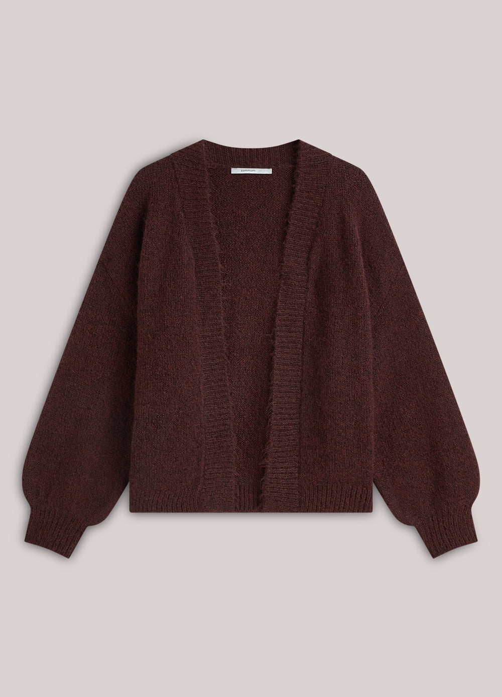 Cardigan souple à manches bouffantes