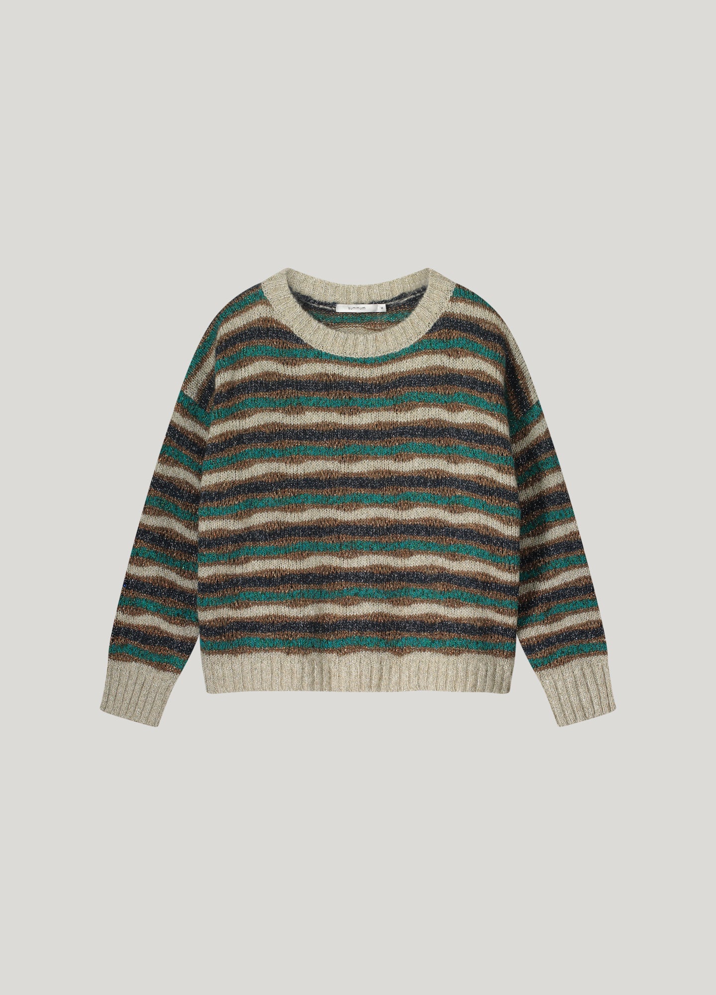 Multi colour alpaca lurex sweater