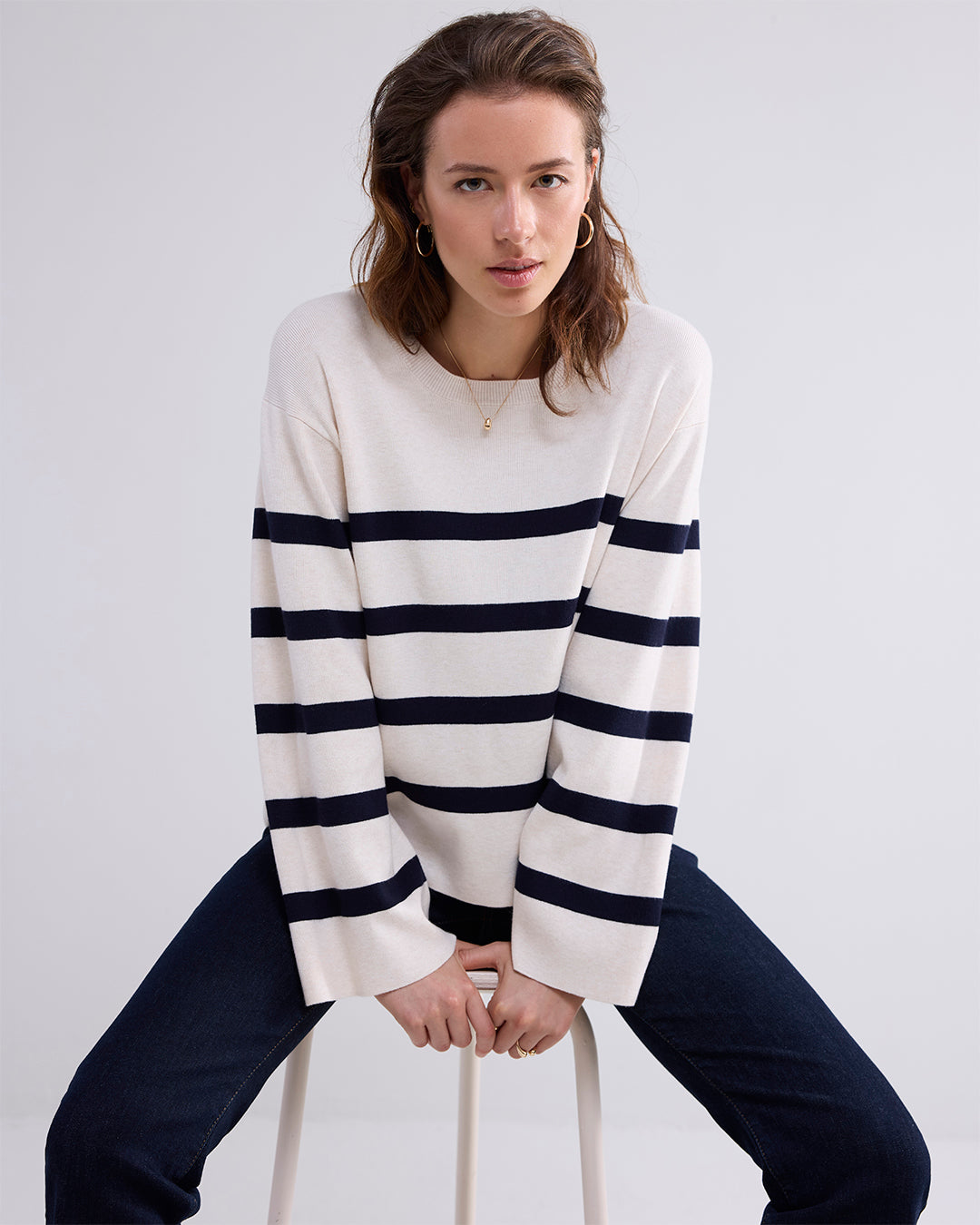 Gebreide boxy sweater