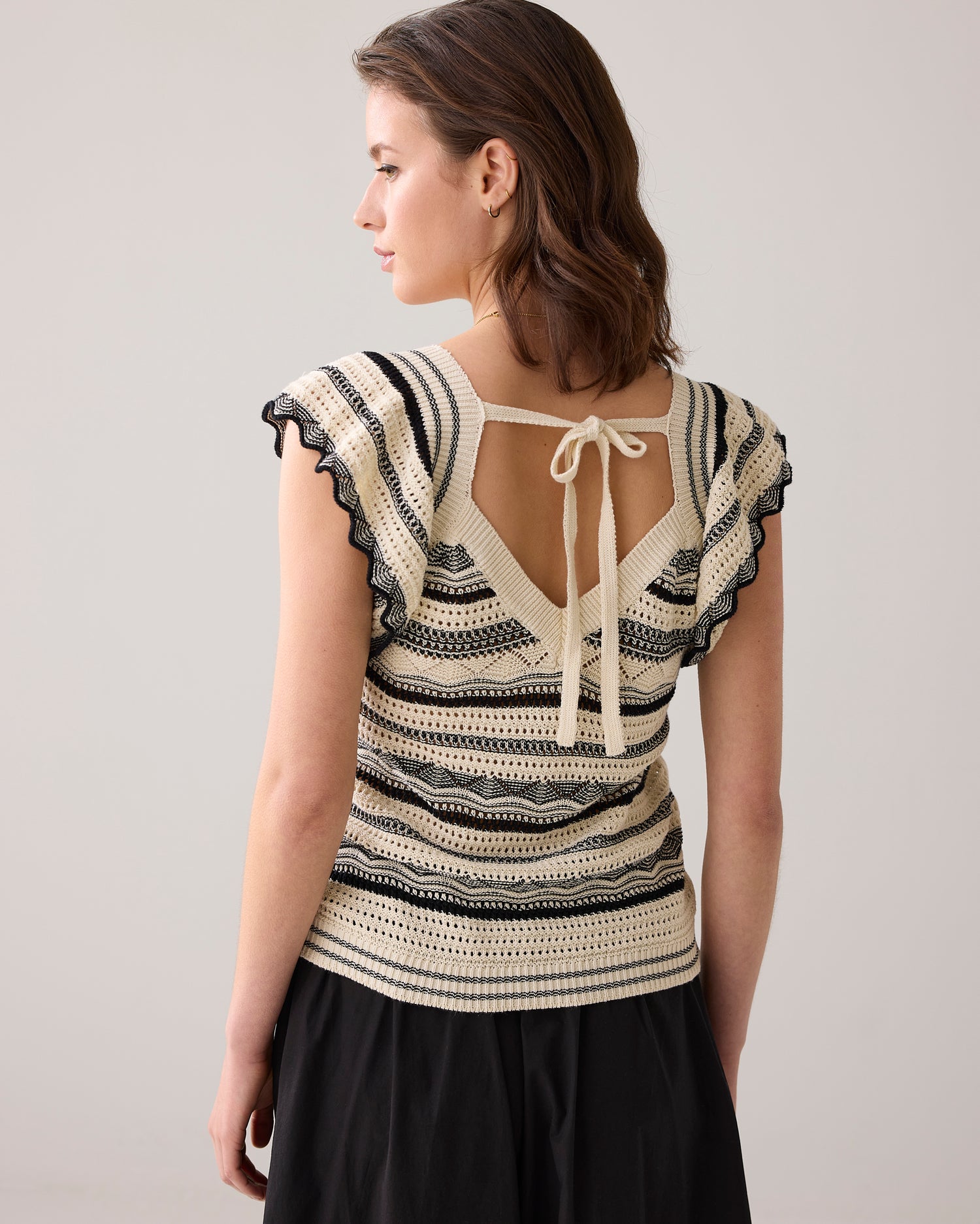 Top with butterfly sleeves