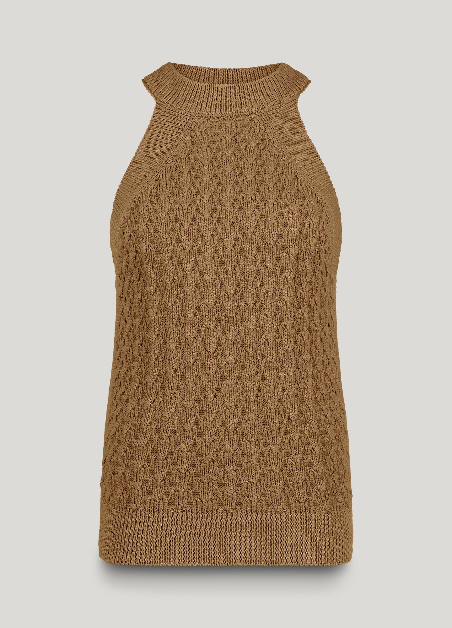Neckholdertop italienisches Garn