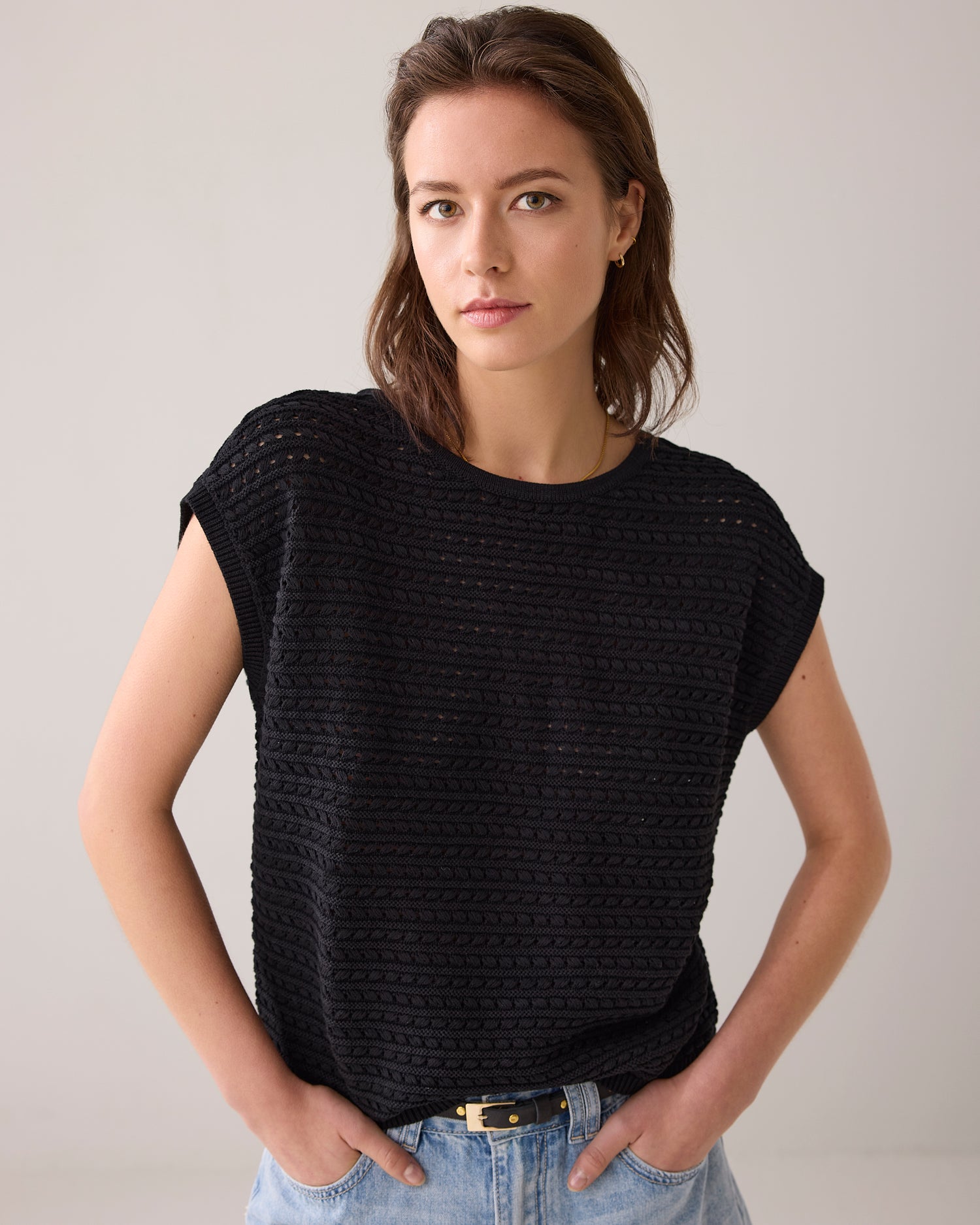 Ajour boxy top
