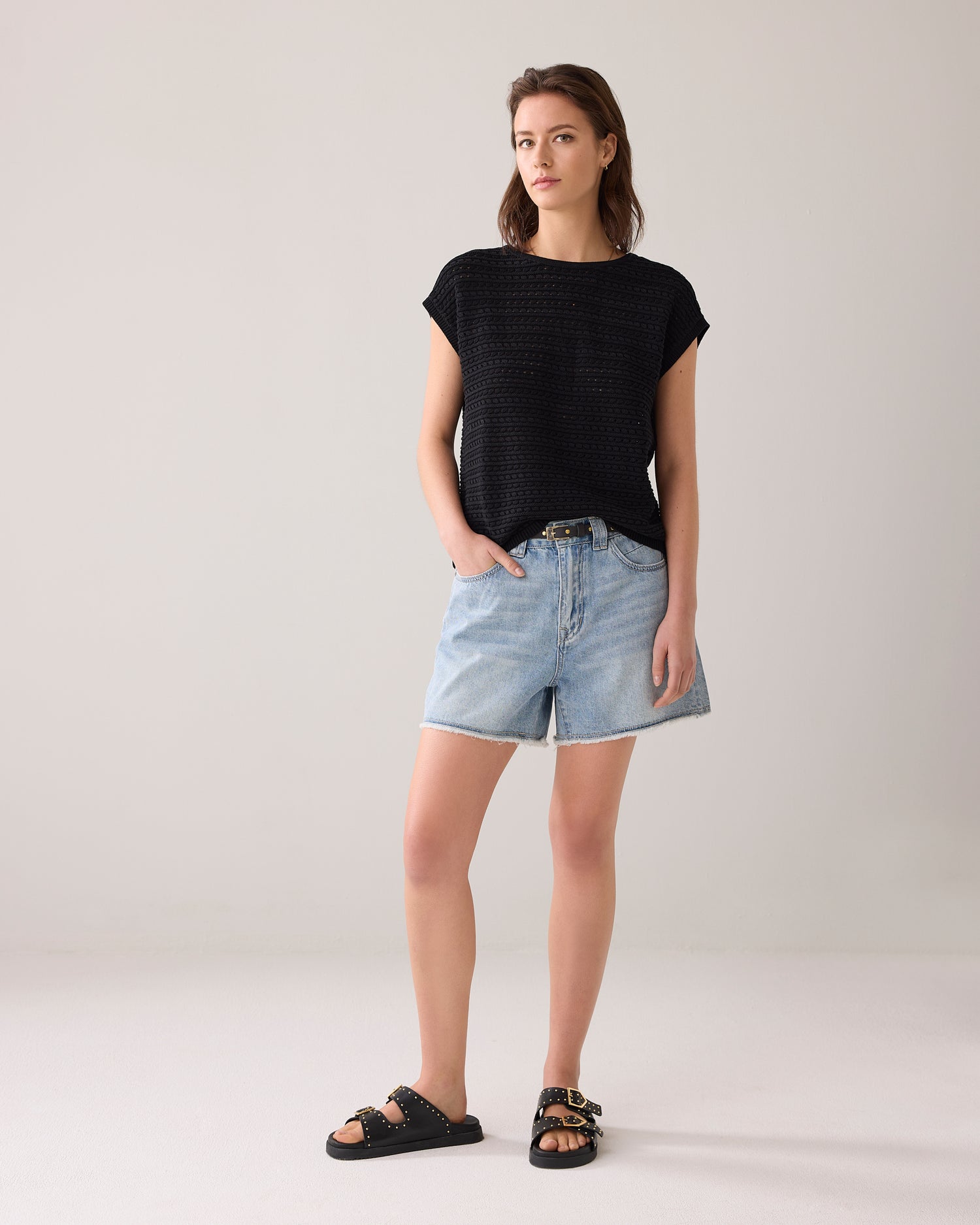 Ajour boxy top