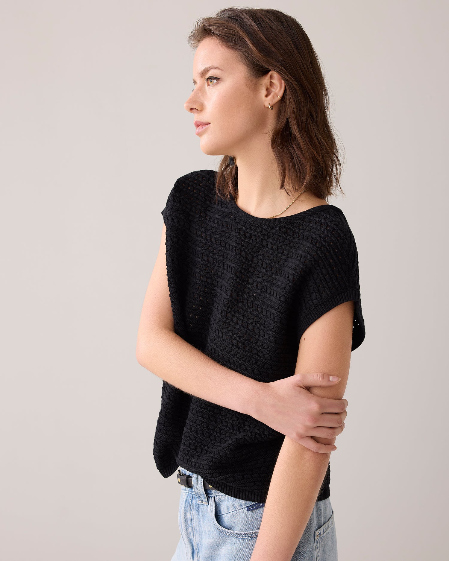 Ajour boxy top