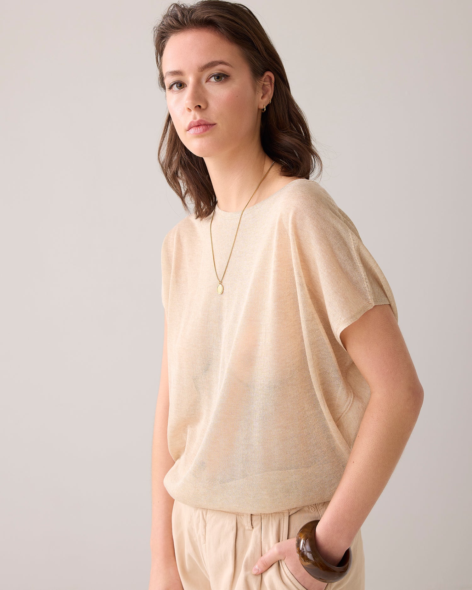 Transparent sleeveless top
