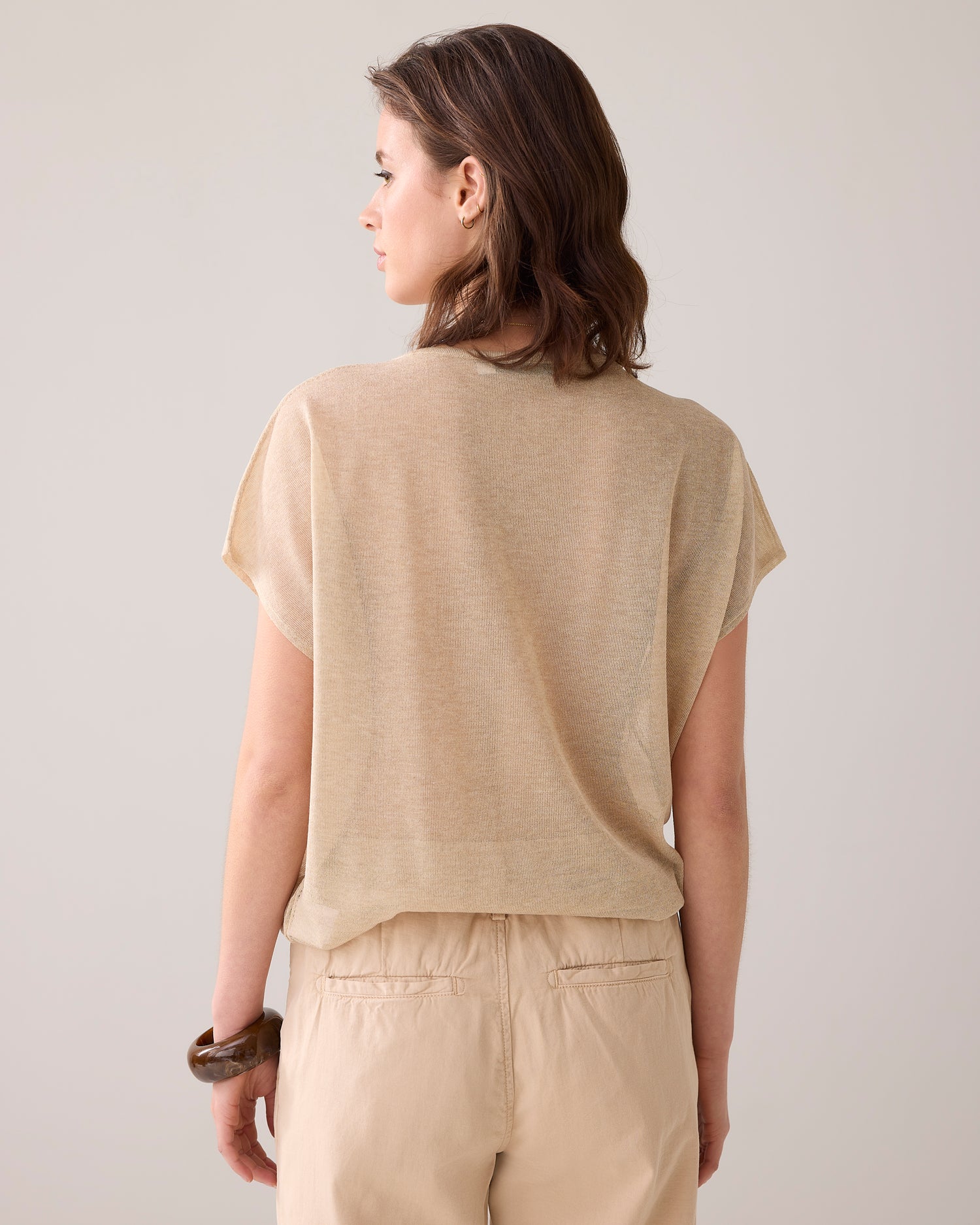 Transparent sleeveless top