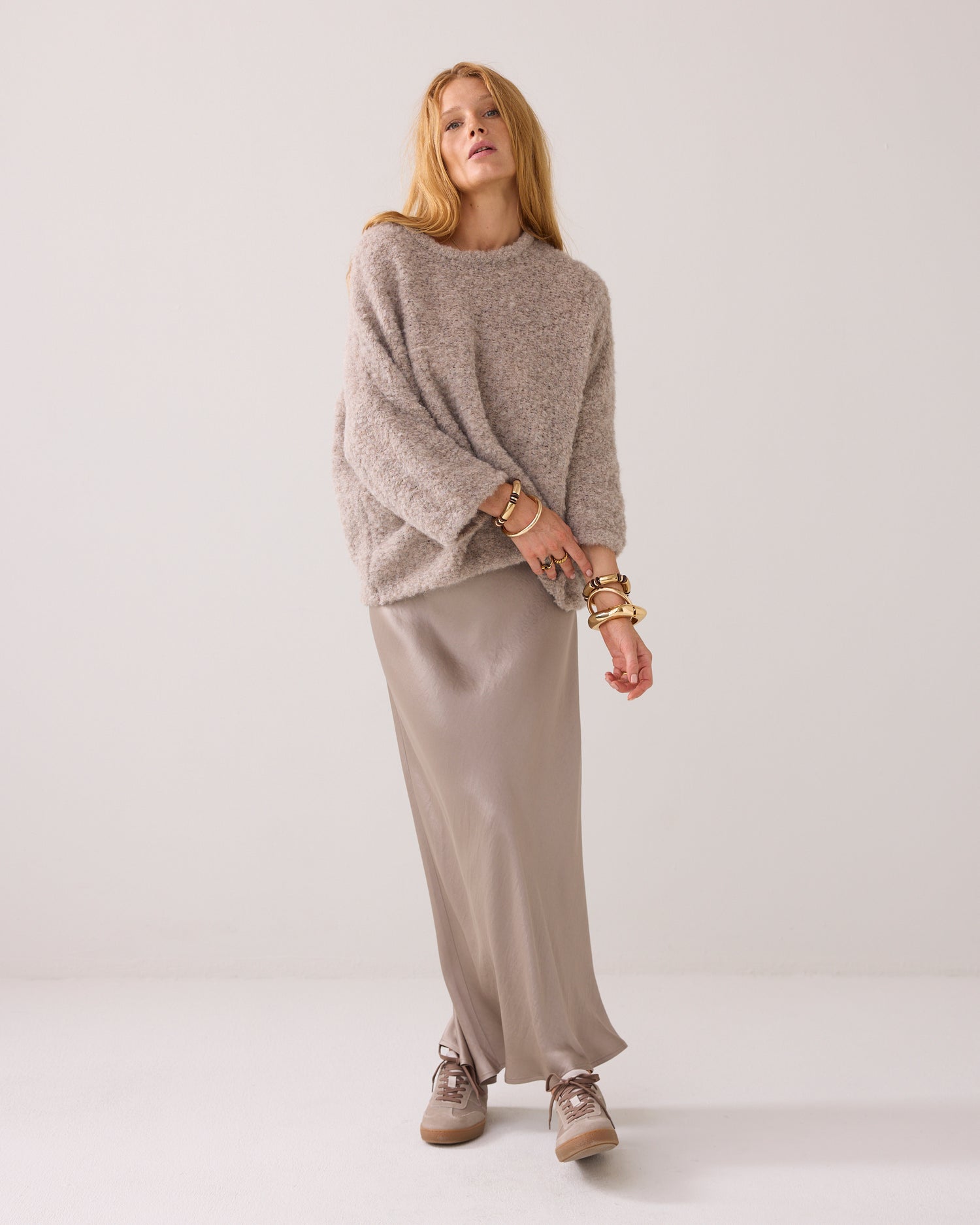 Bouclet-Pullover Alpakablend