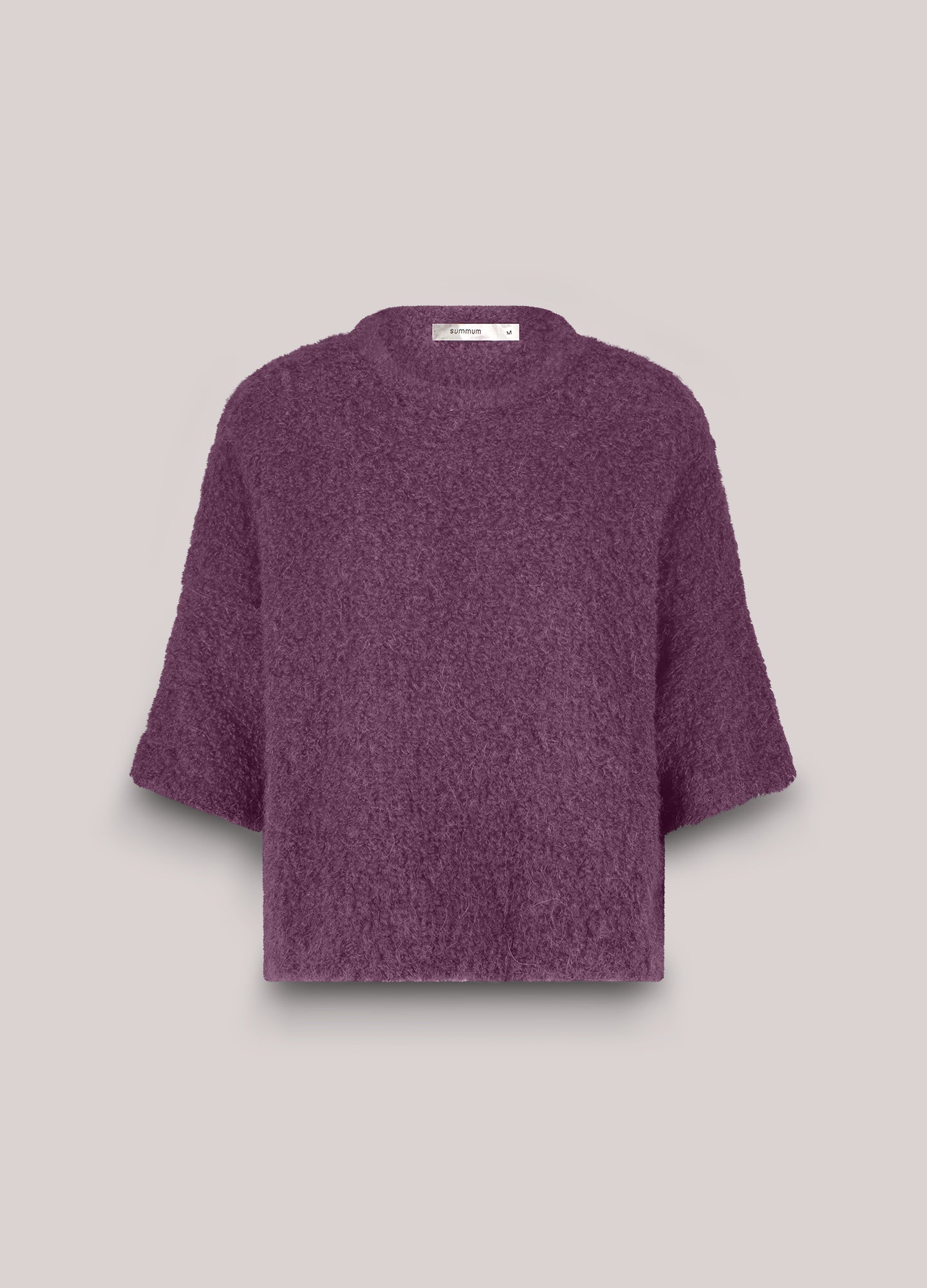 Bouclé jumper in alpaca blend