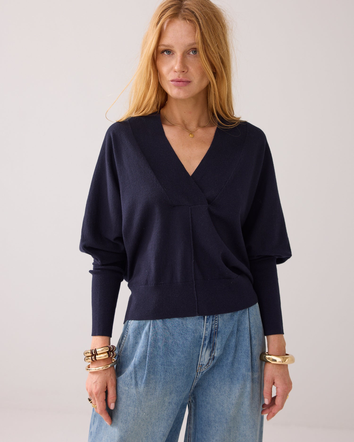 Jumper in luxurious wool cotton