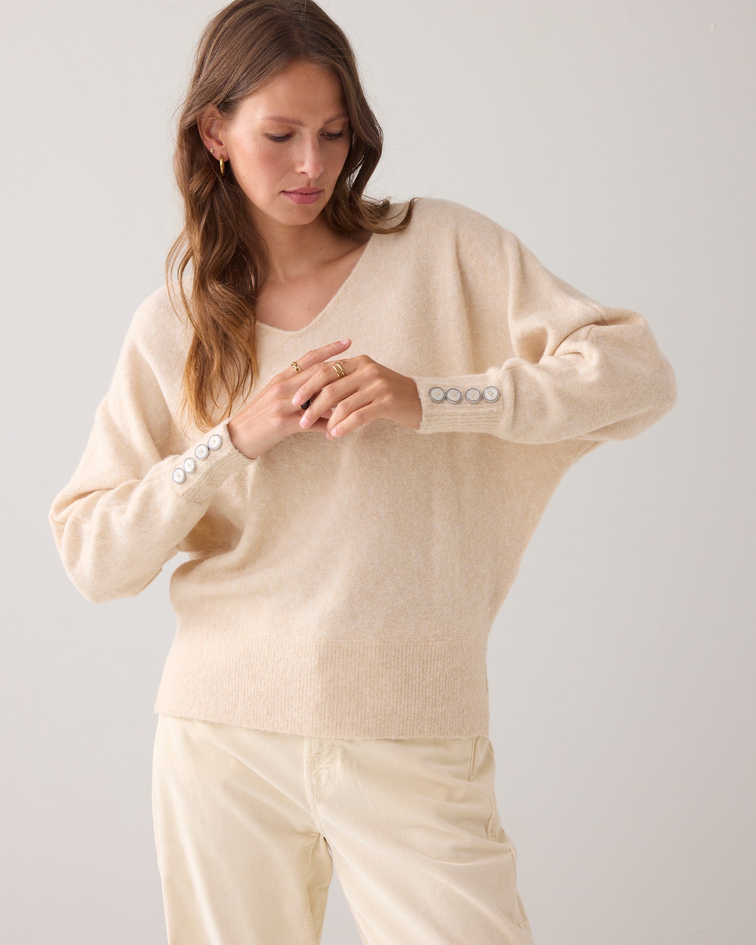 Zachte oversized trui