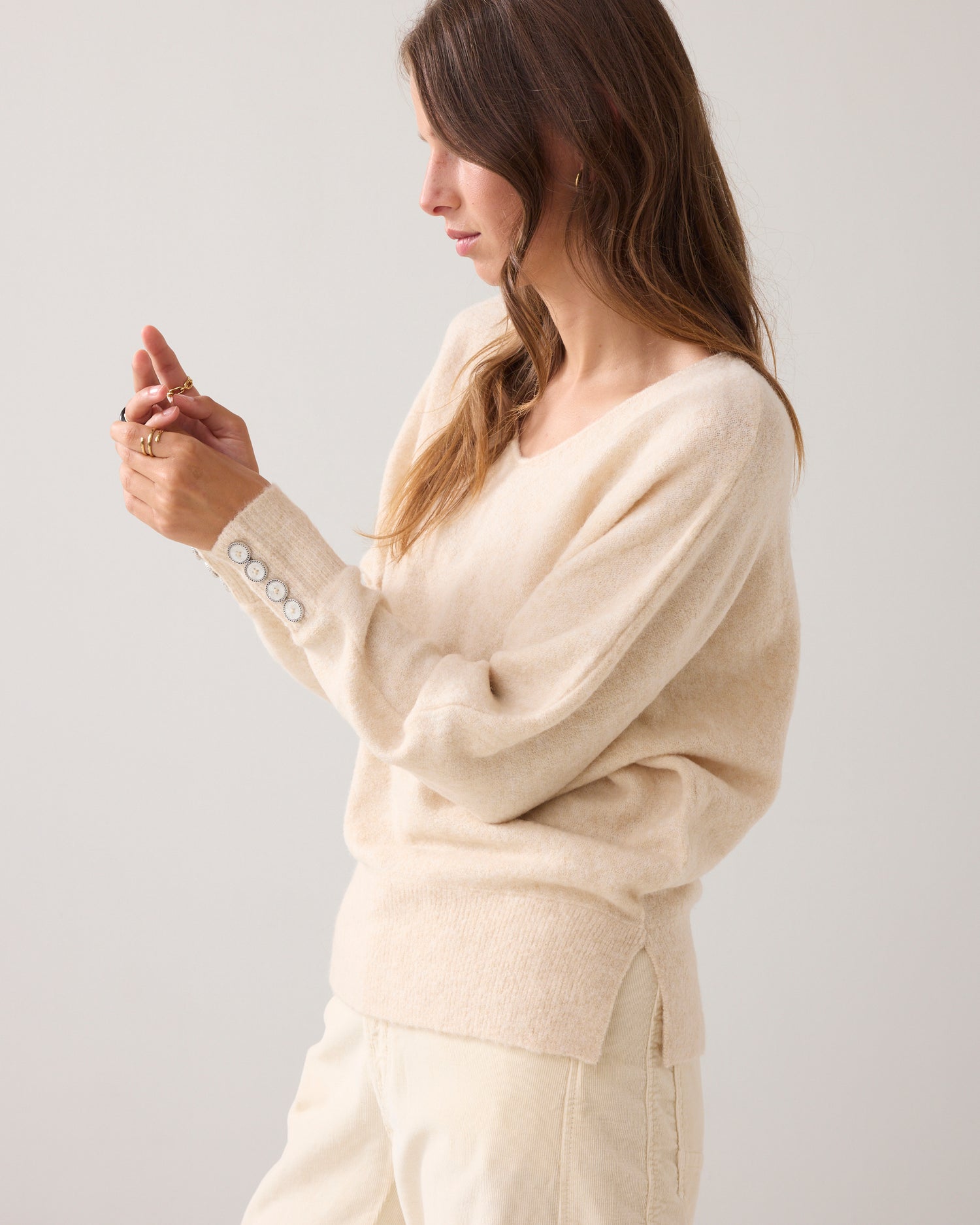 Zachte oversized trui