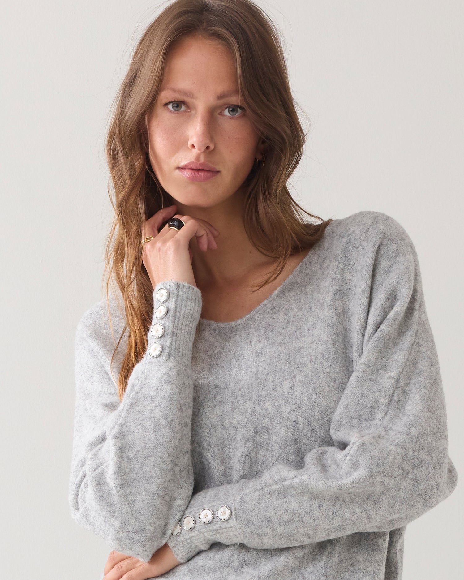 Zachte oversized trui