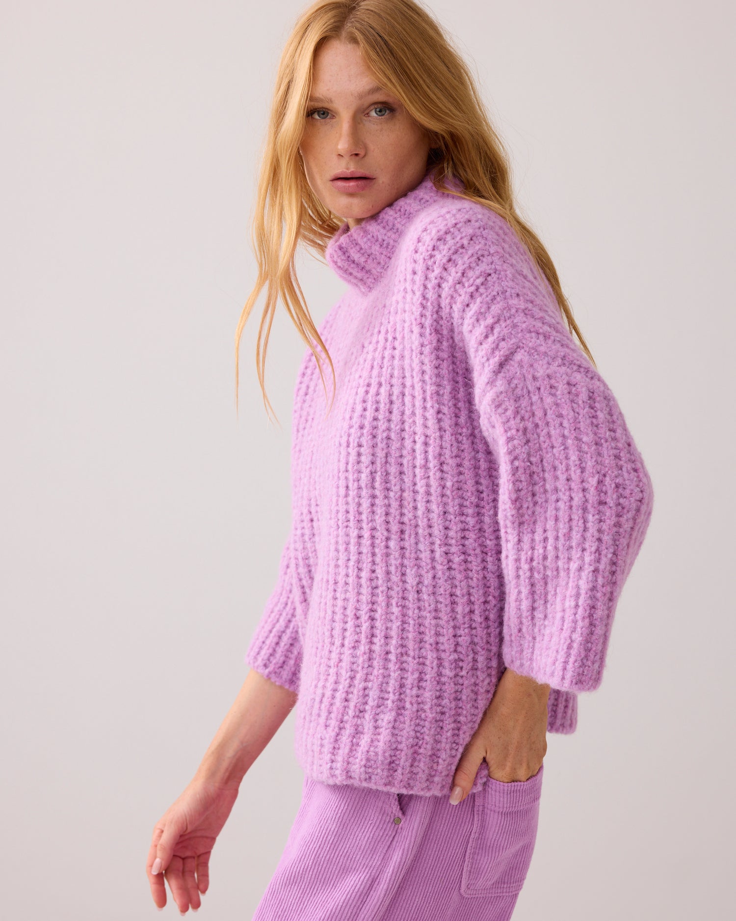 Oversize-Pullover italienisches Garn
