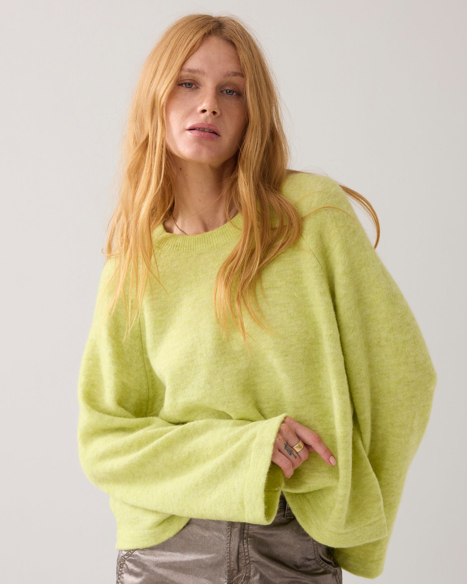 Oversized trui alpacablend