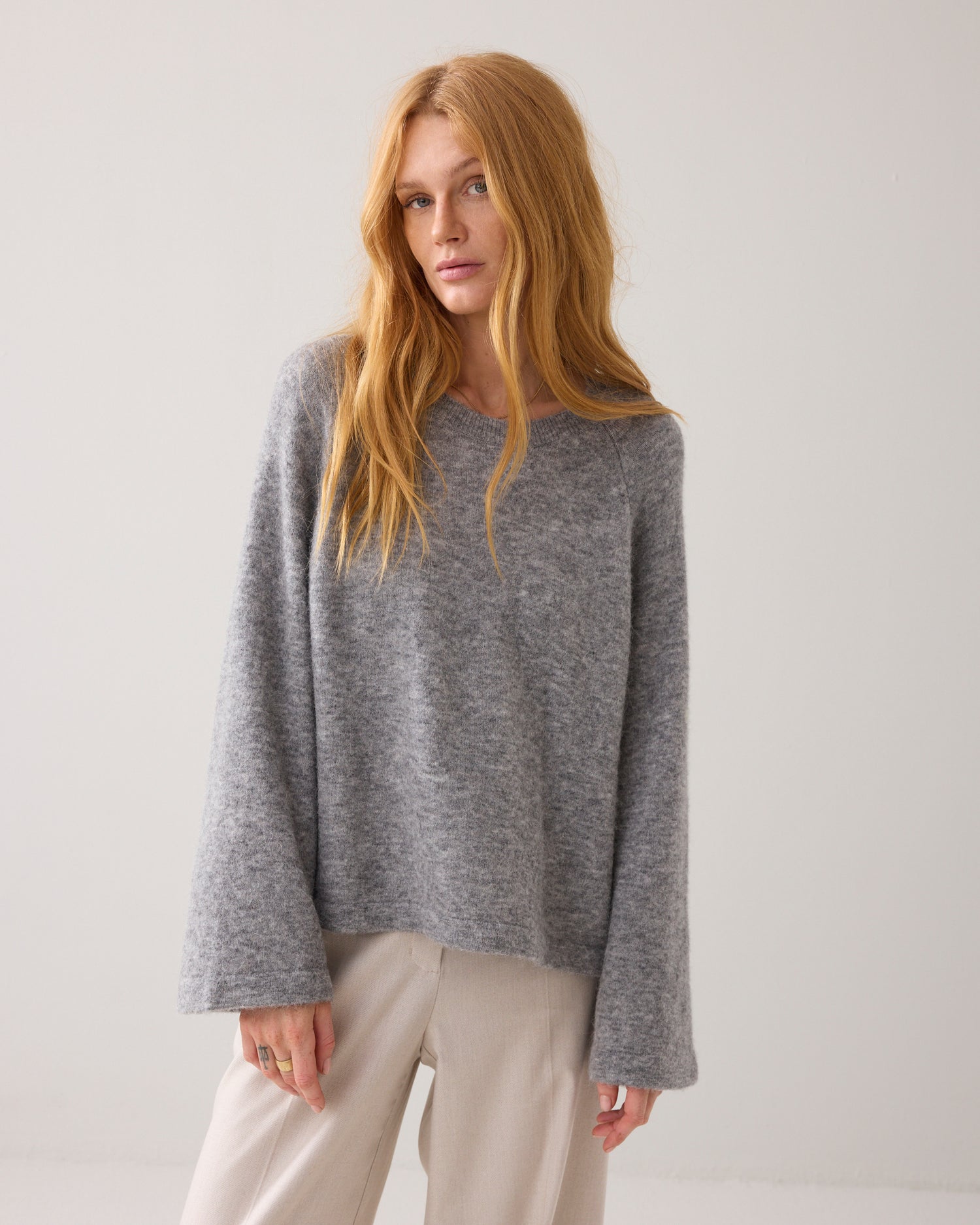 Oversized trui alpacablend