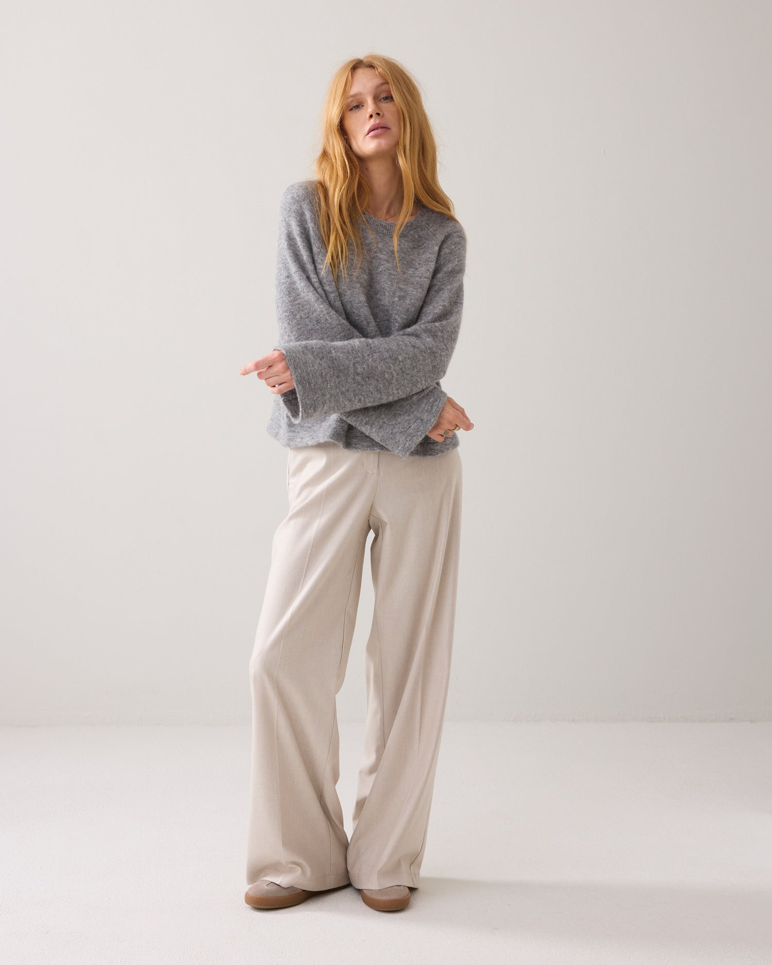 Oversized trui alpacablend