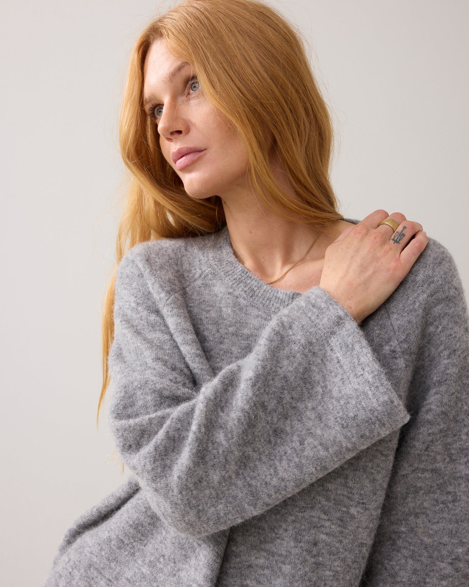 Oversized trui alpacablend