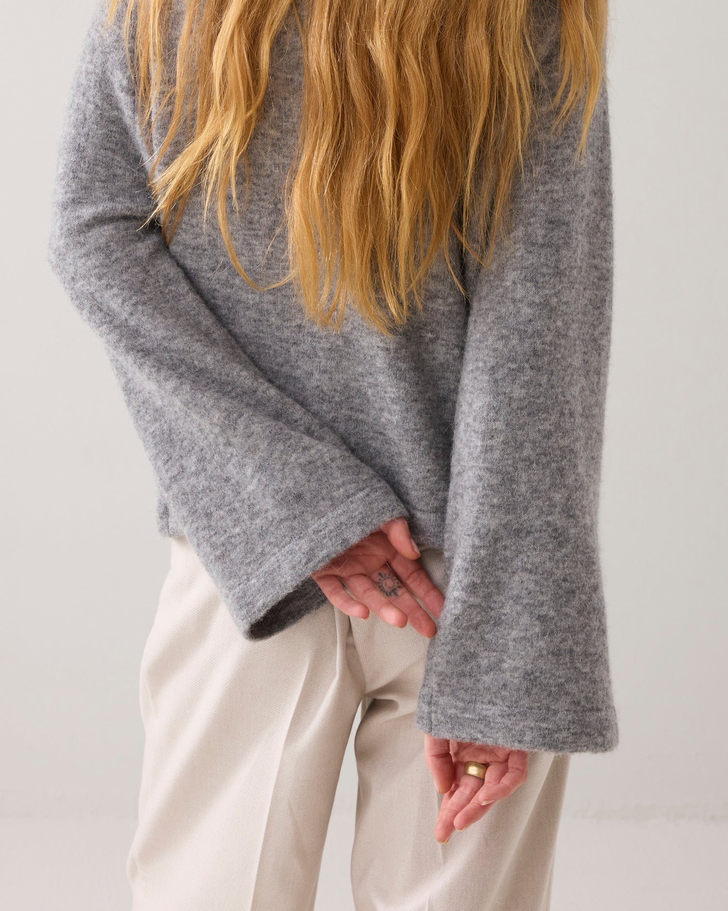Oversized trui alpacablend