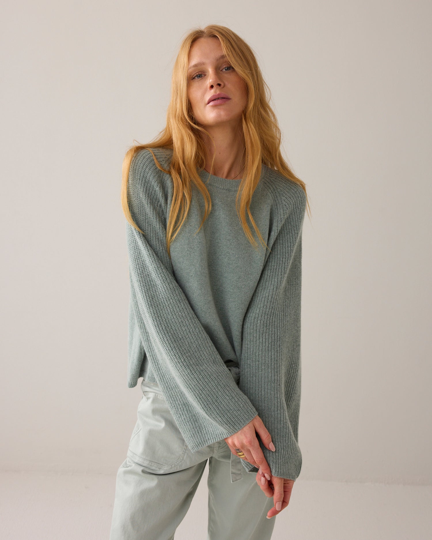 Boxy jumper in merino wool