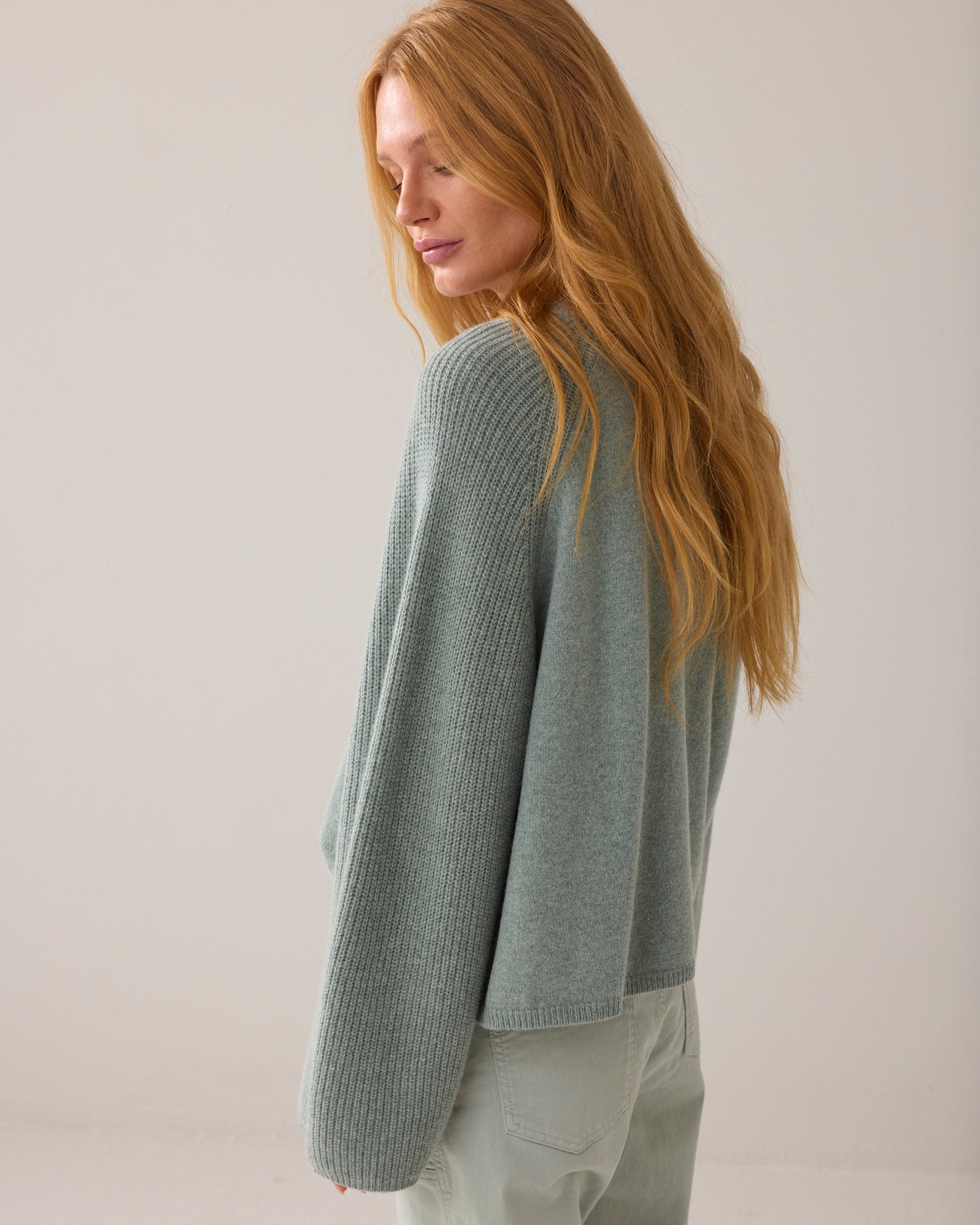 Boxy jumper in merino wool
