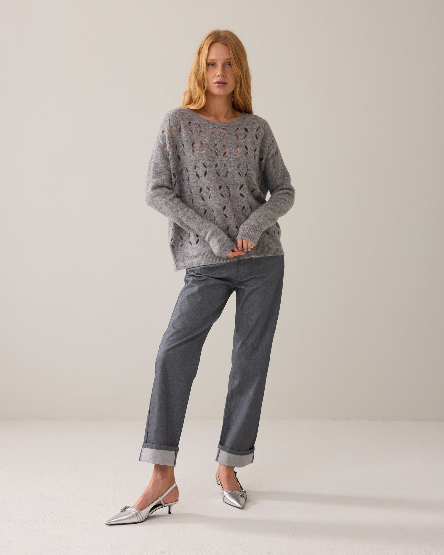 Oversized trui van alpacawol