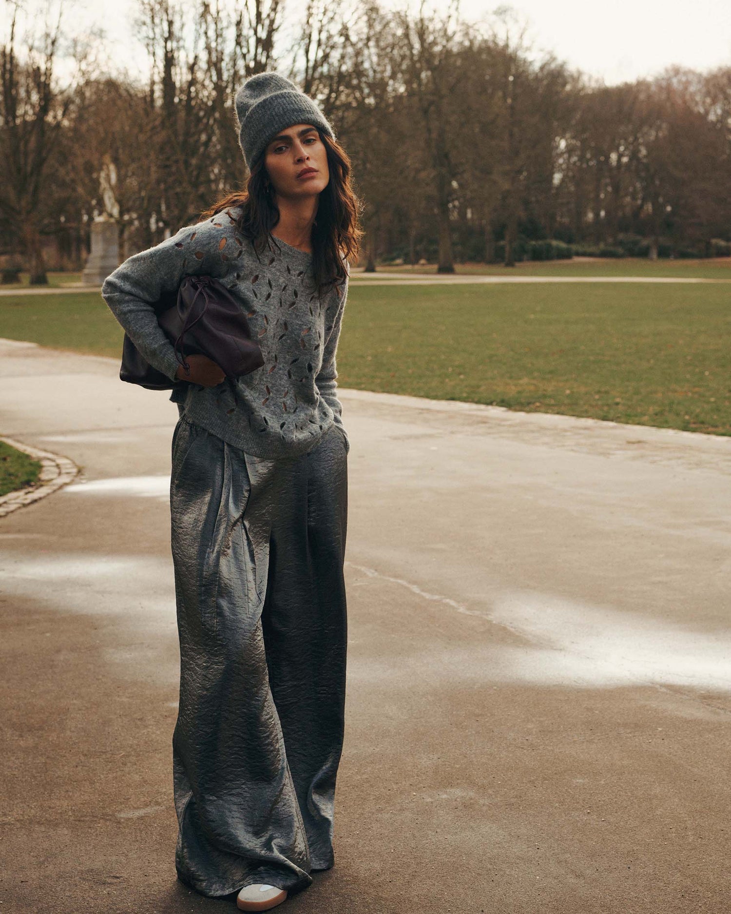 Oversized trui van alpacawol