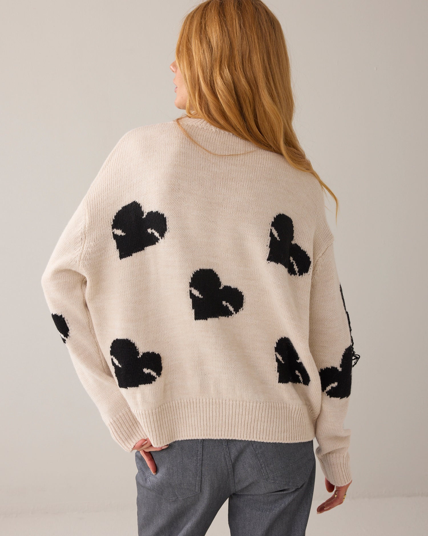 Boyfriend sweater met harten