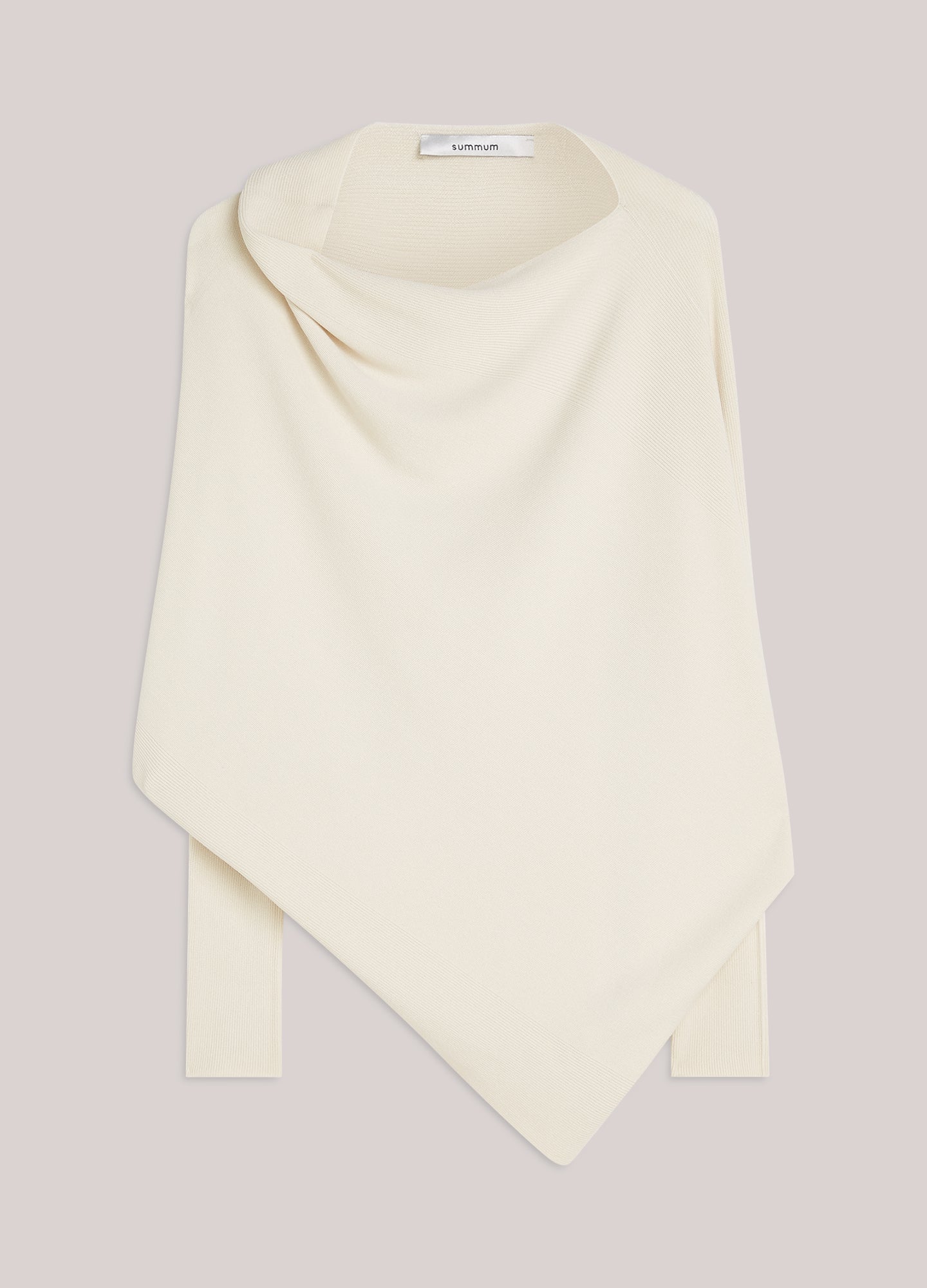 Asymmetrische trui naadloos gebreid