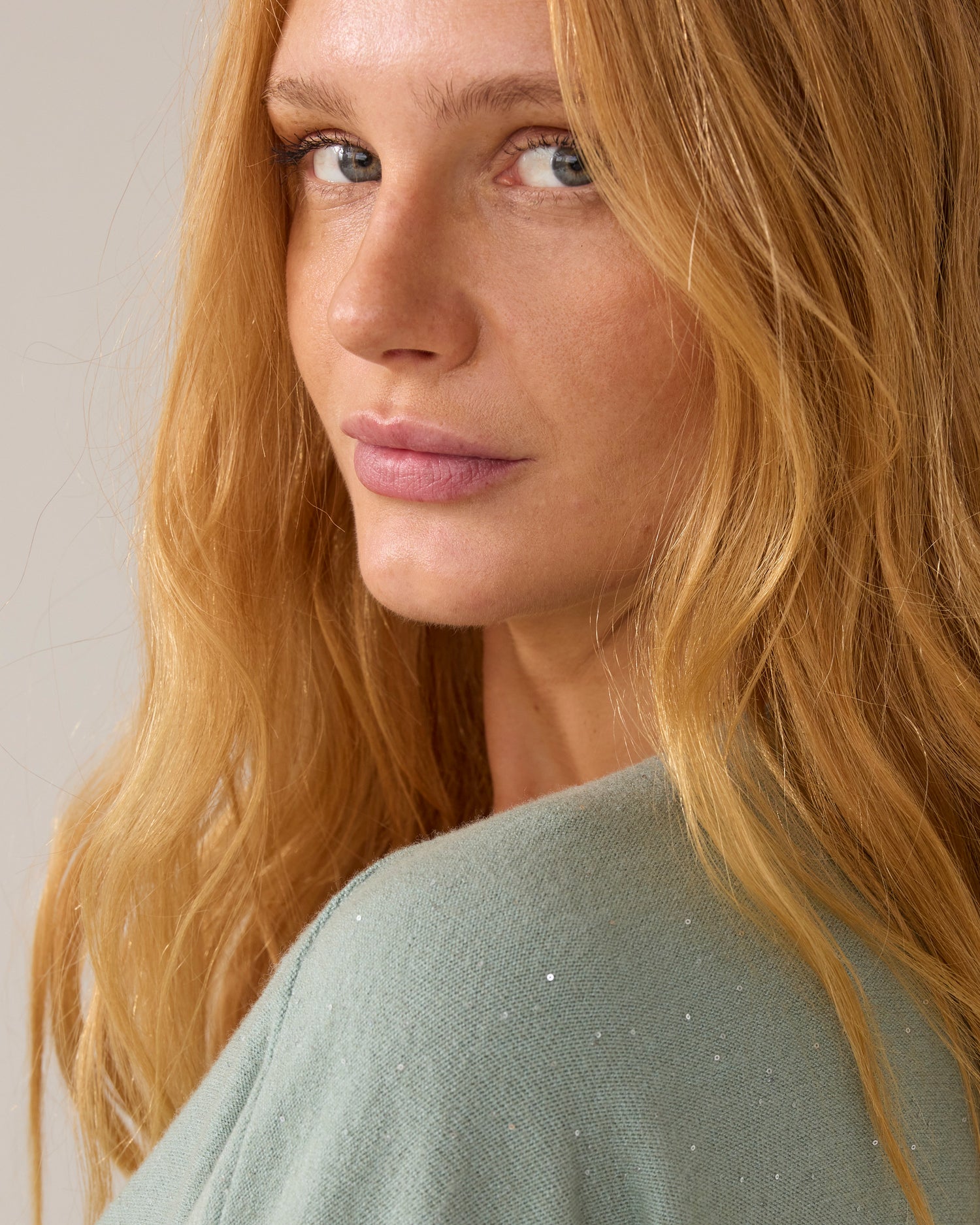 Trui met mini-pailletten