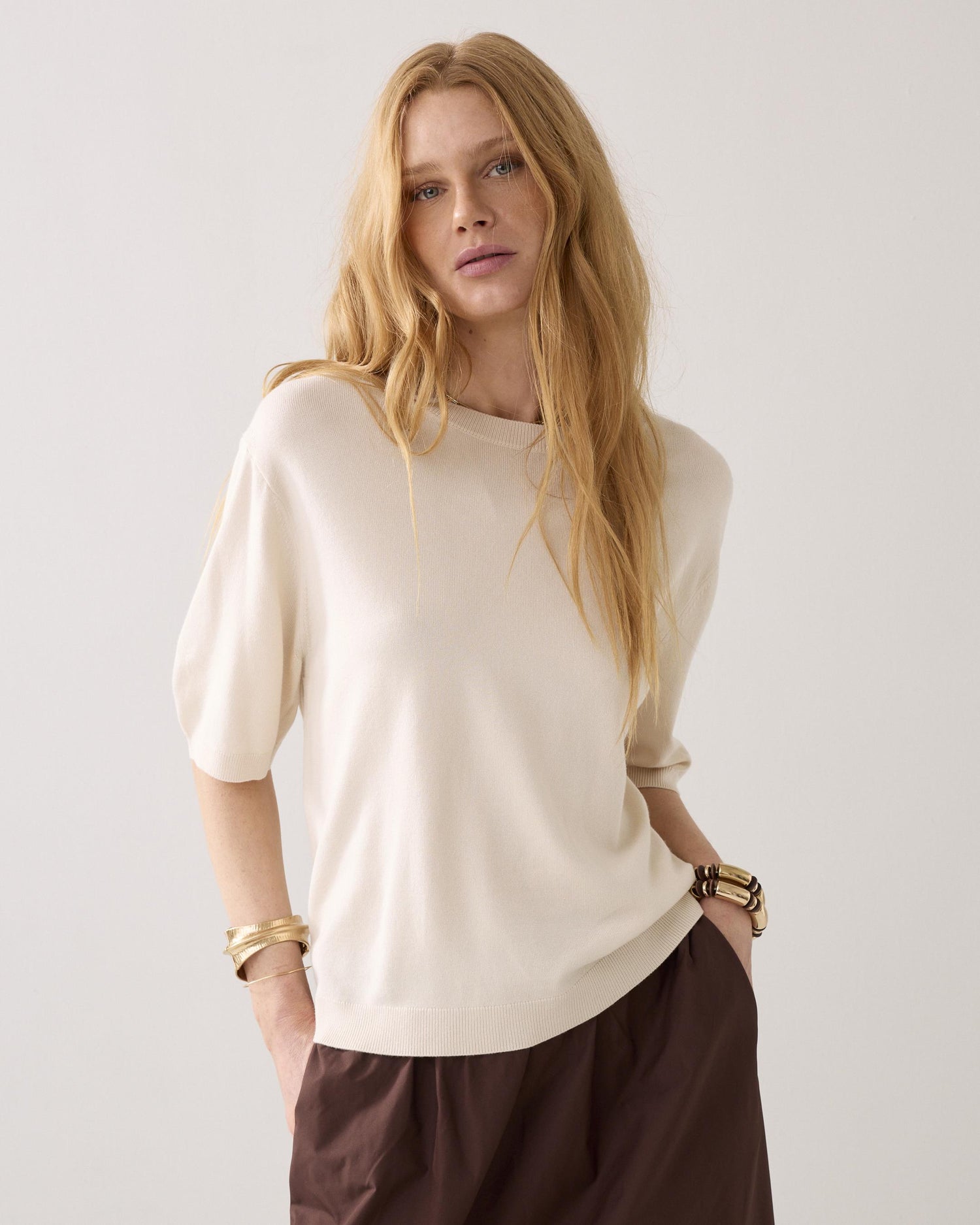 Boxy Sweater kurzärmlig