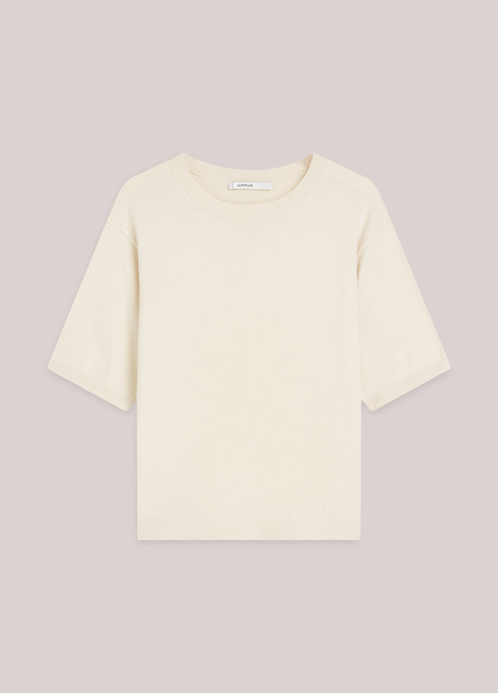 Boxy sweater korte mouw