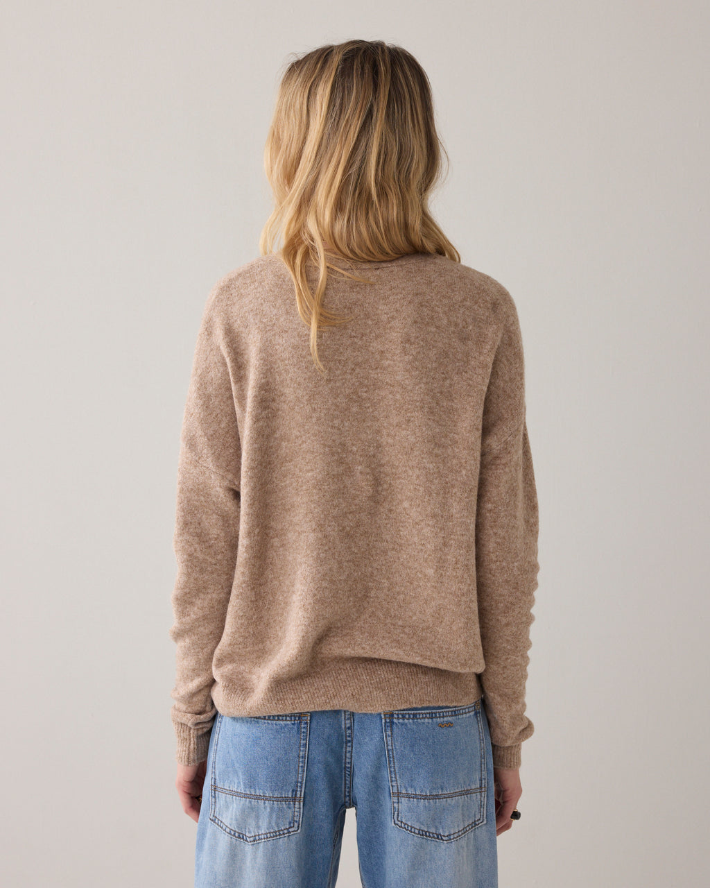 Pull oversize en laine mélangée