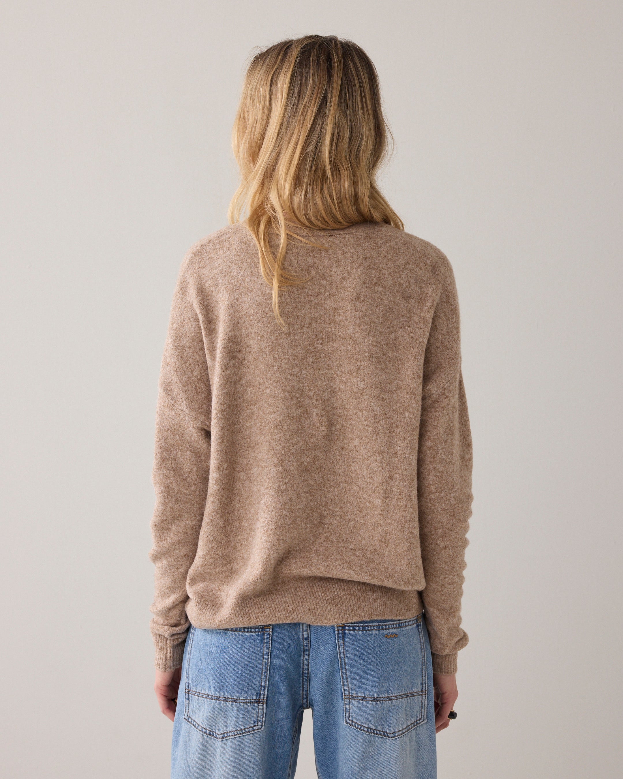 Pull oversize en laine mélangée