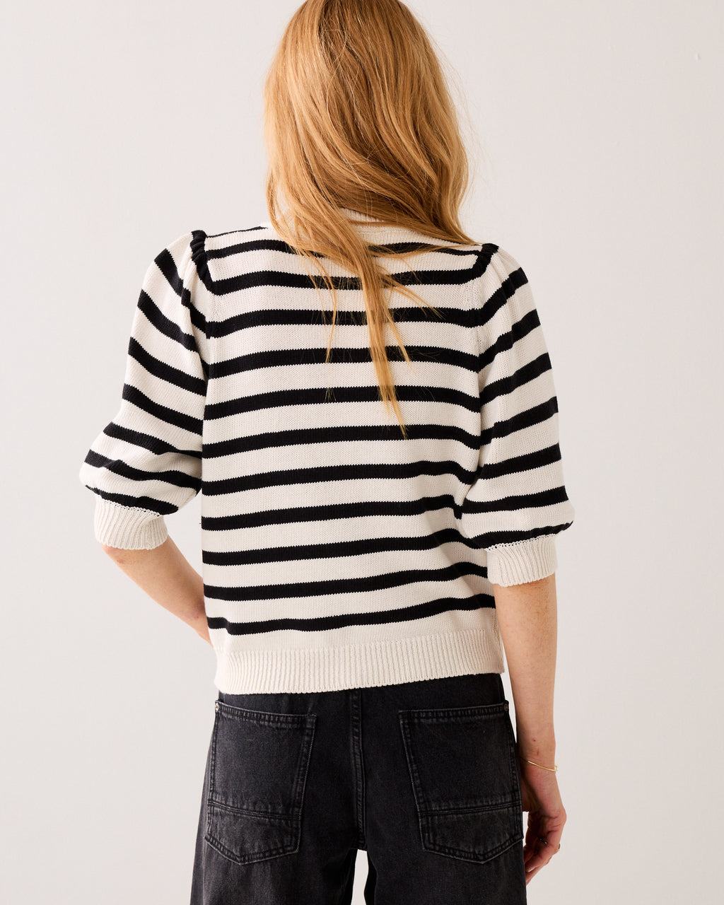 Cardigan en maille à manches courtes