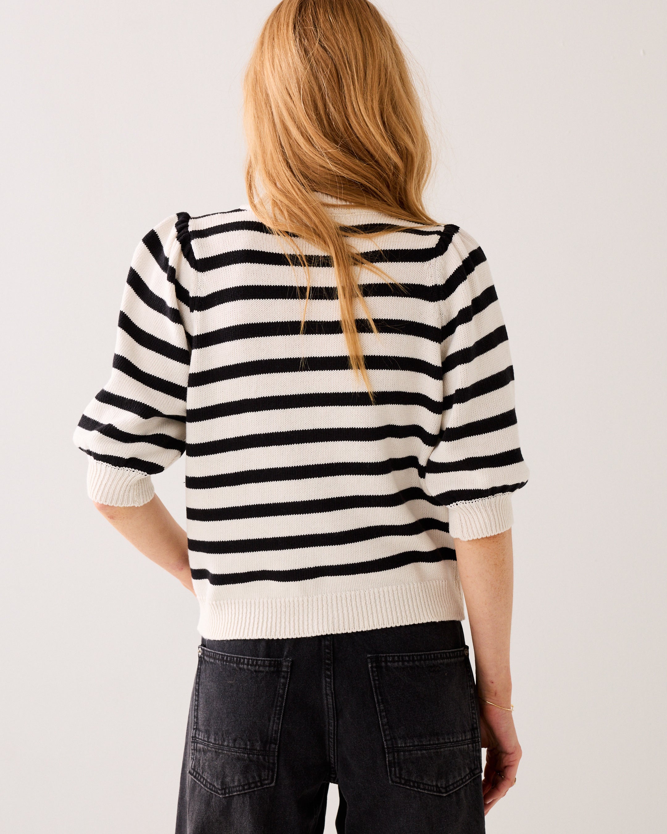 Cardigan en maille à manches courtes