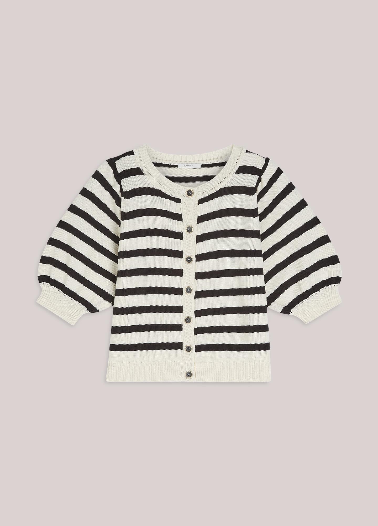 Kurzärmelige Strickjacke