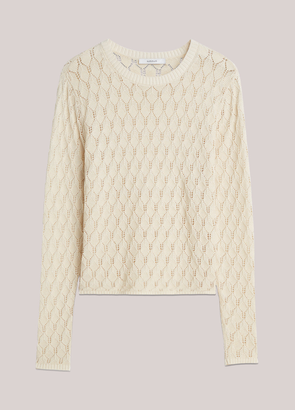 Pull à manches longues en maille torsadée