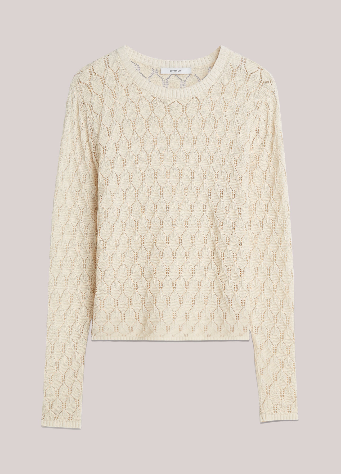 Pull à manches longues en maille torsadée