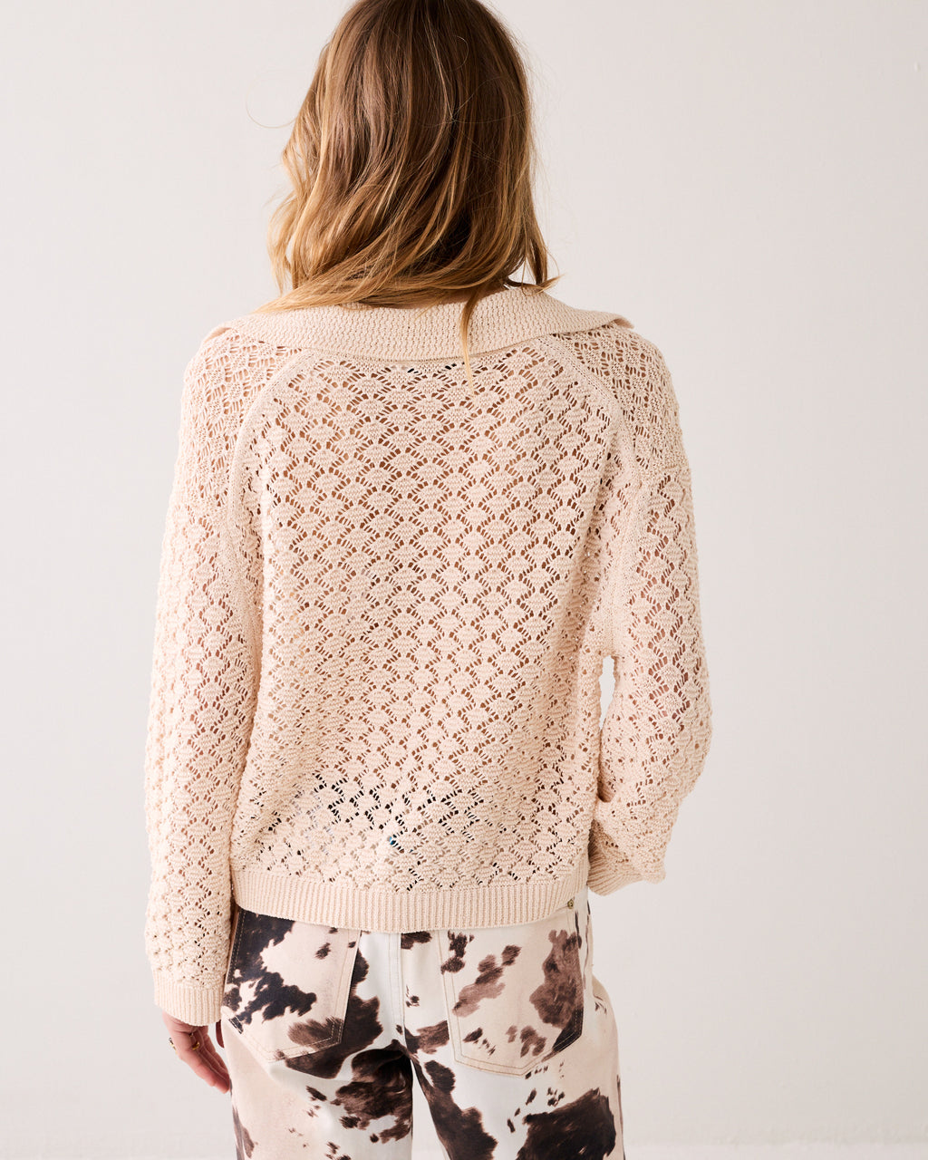 Sweat polo en maille