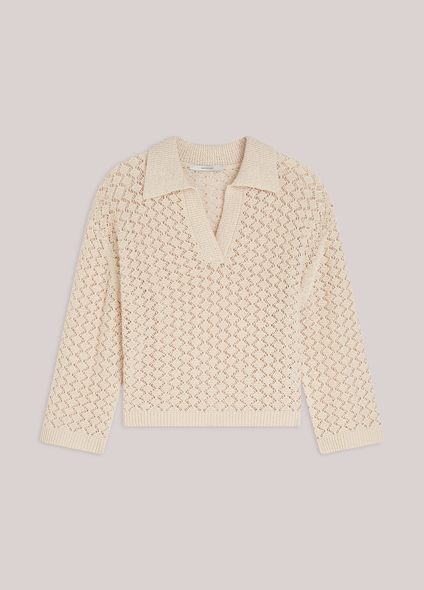 Sweat polo en maille