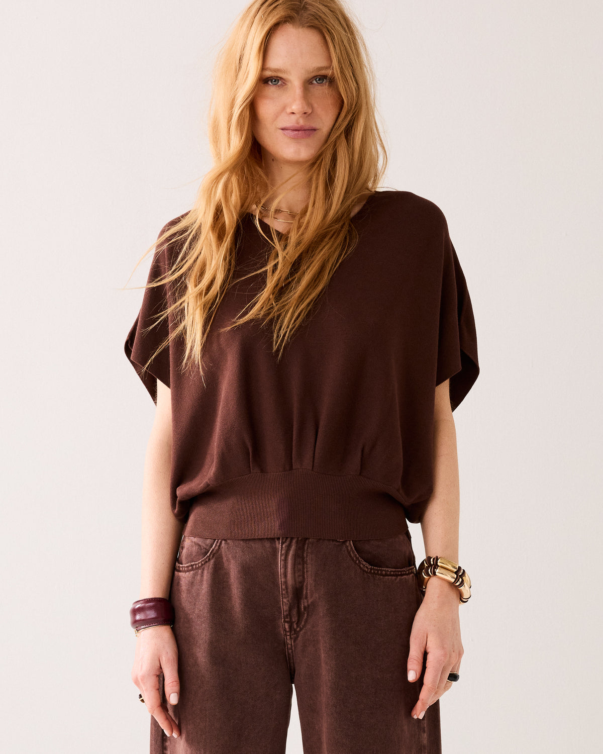 Haut tricoté sans couture