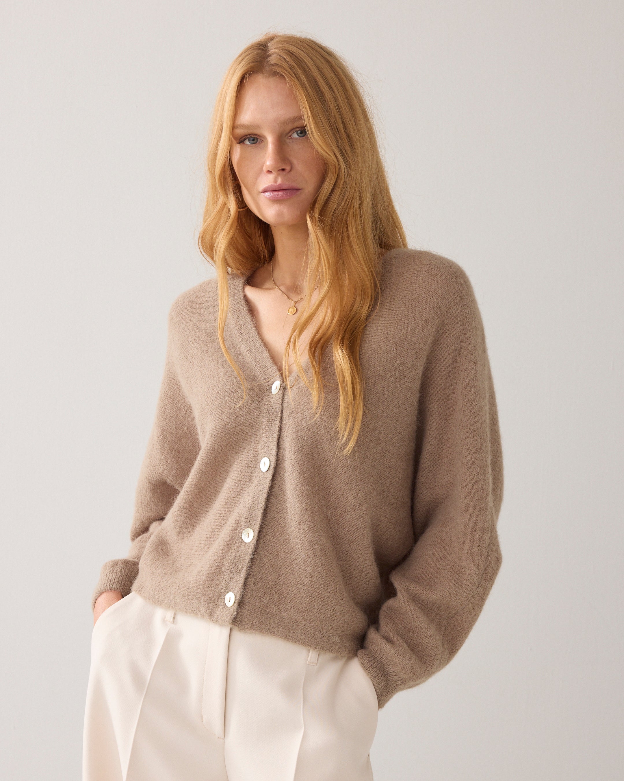 Cardigan de luxe en laine d'alpaga