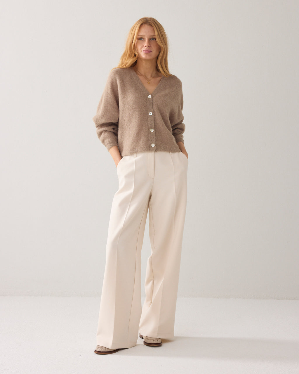 Cardigan de luxe en laine d'alpaga