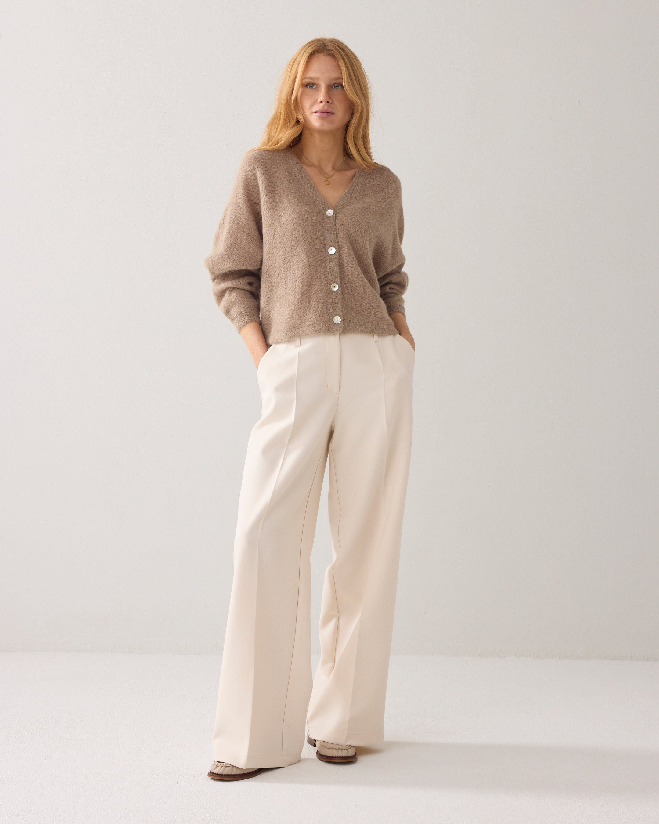 Cardigan de luxe en laine d'alpaga