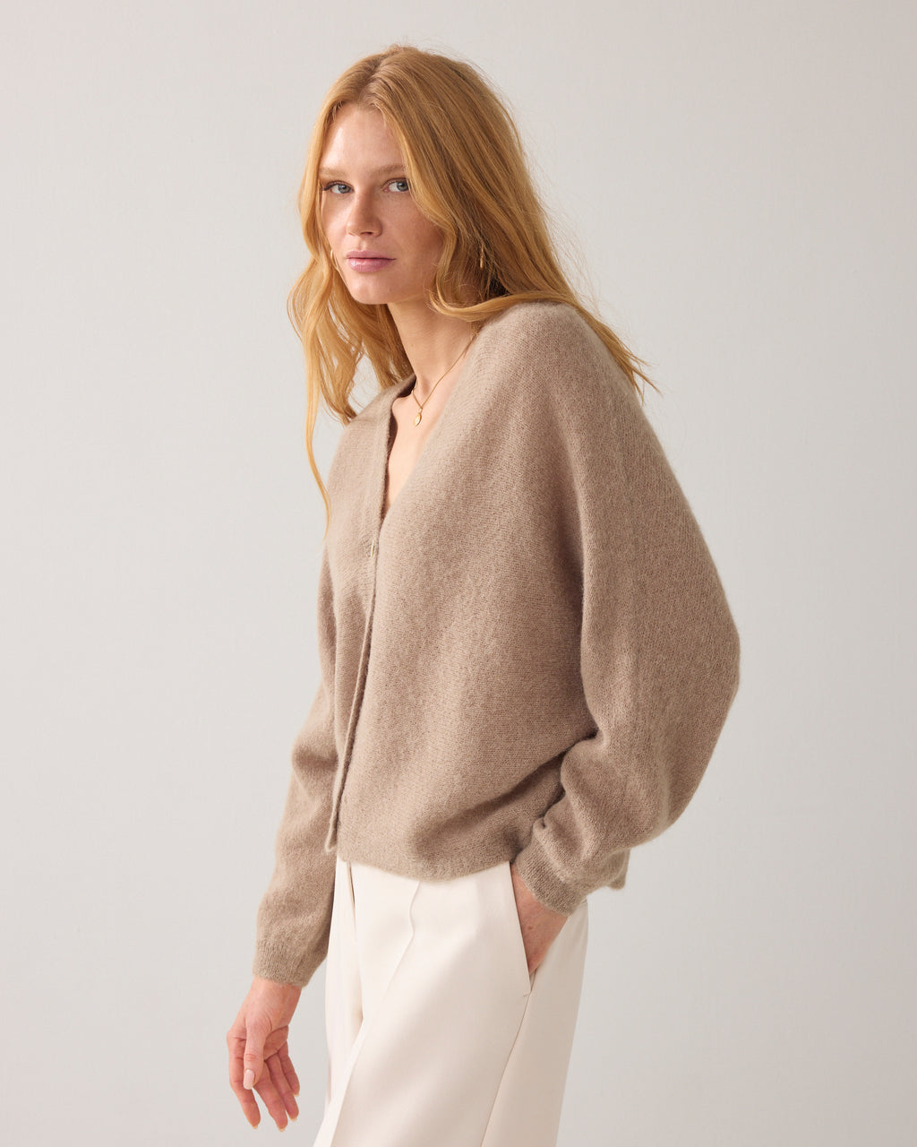 Cardigan de luxe en laine d'alpaga