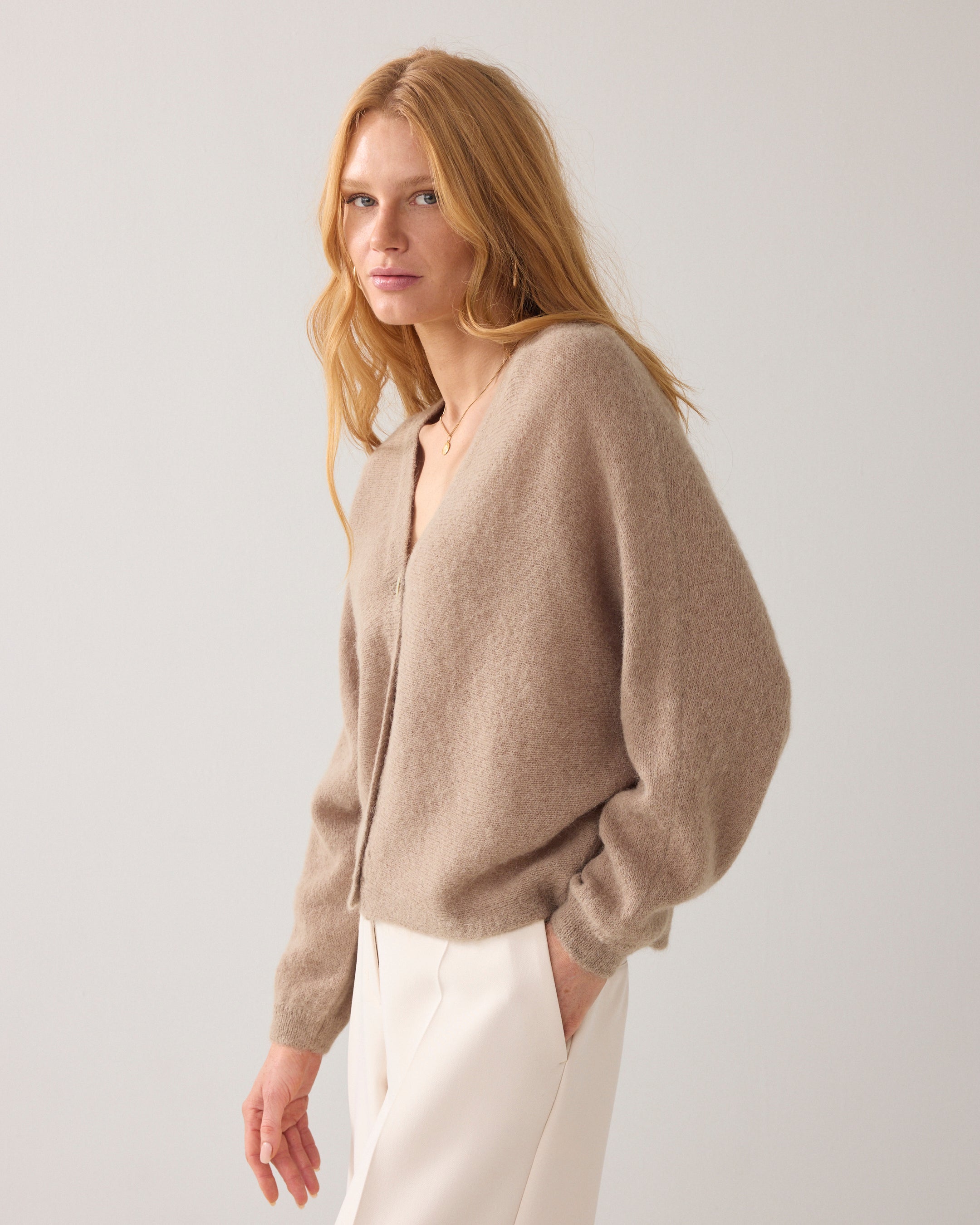 Cardigan de luxe en laine d'alpaga