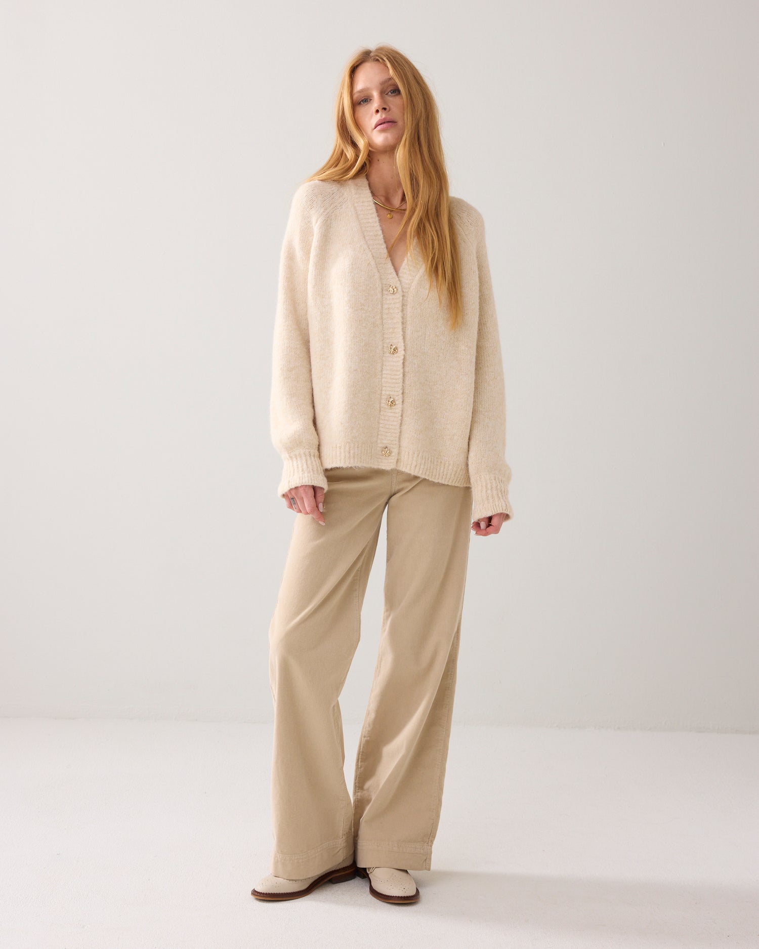Oversized vest met fancy knopen