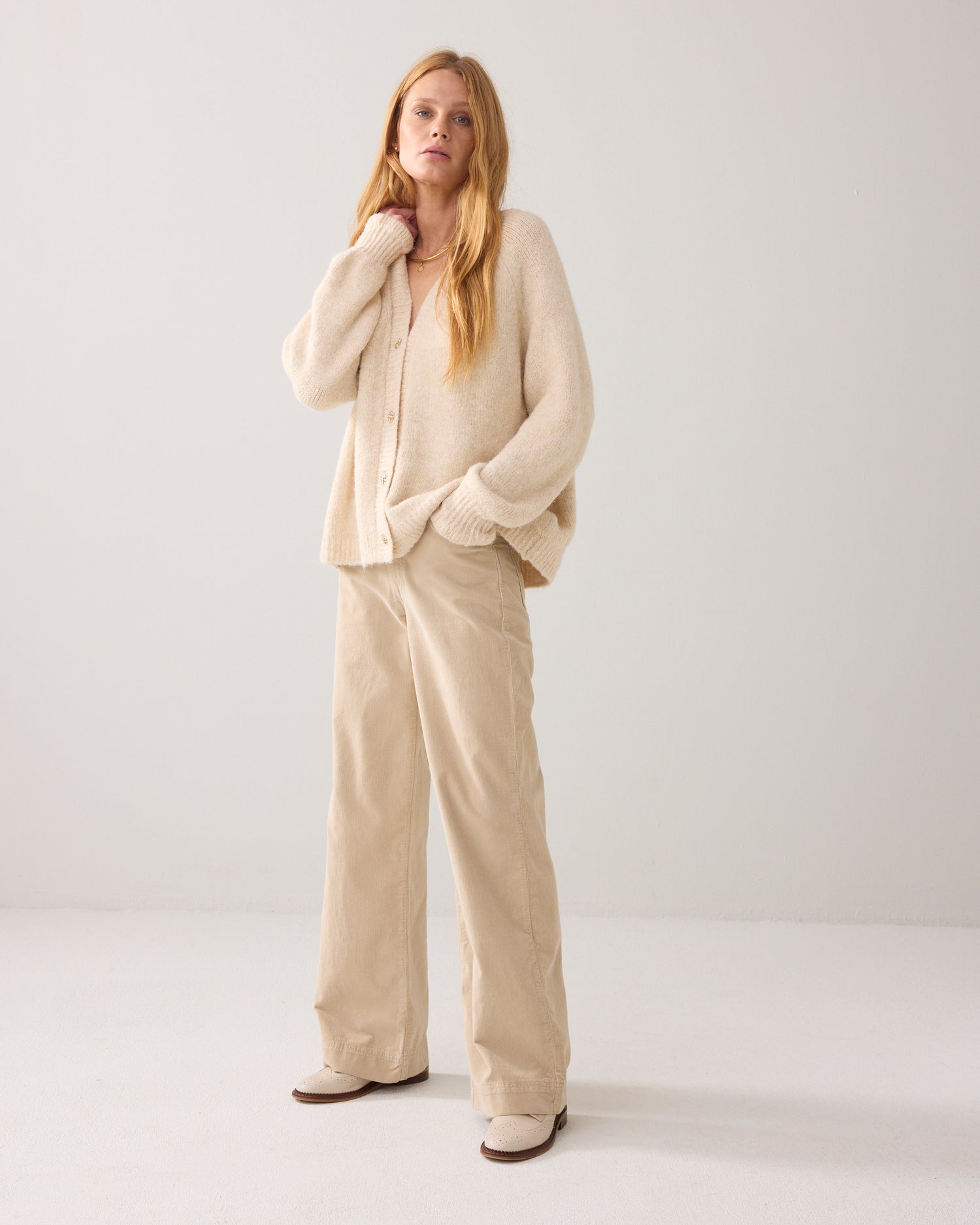 Oversized vest met fancy knopen