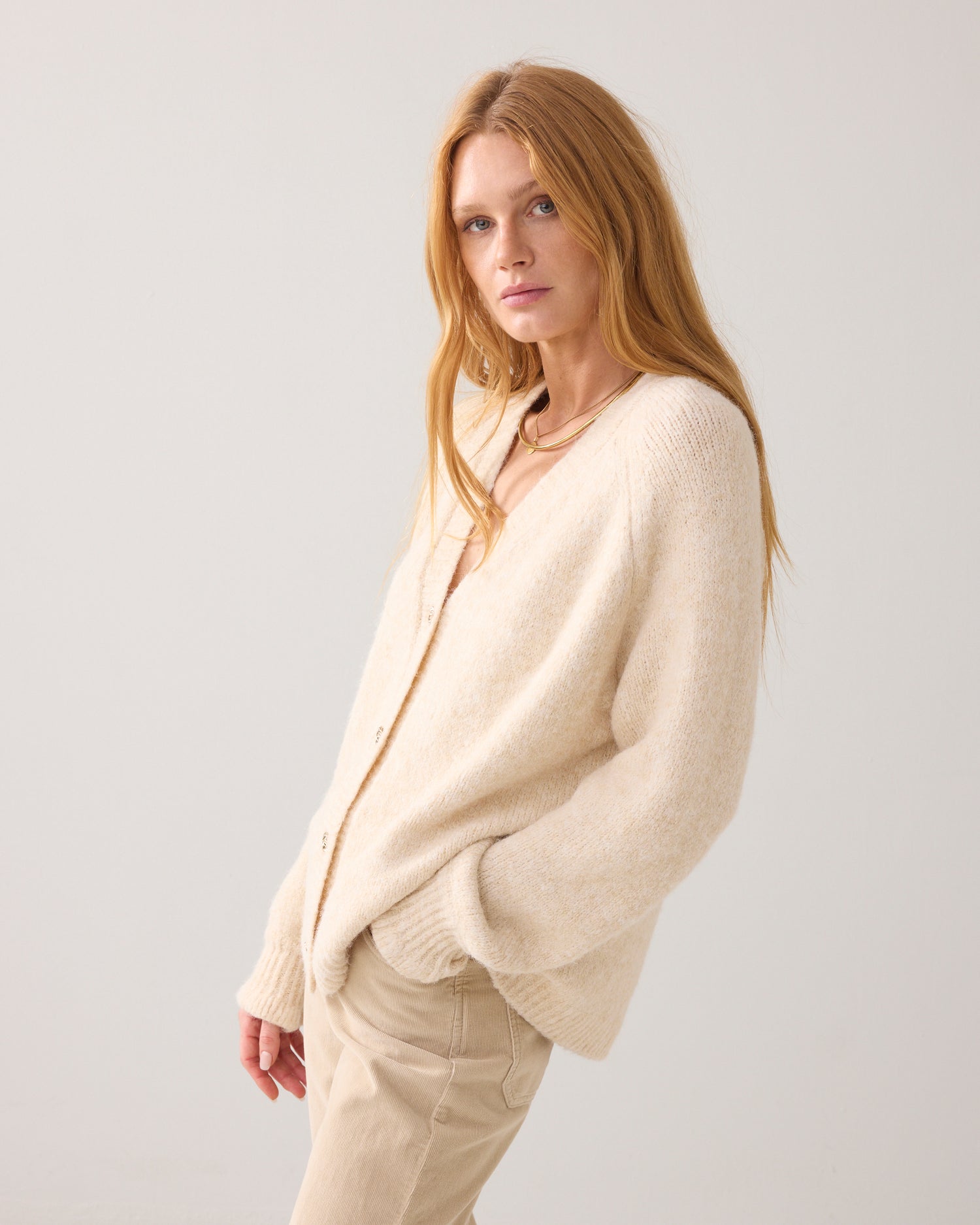 Oversized vest met fancy knopen